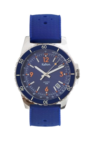Montre en cuir Colorama - Bleu 