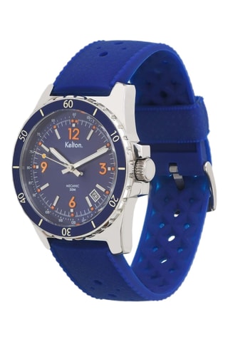 Montre en cuir Colorama - Bleu 