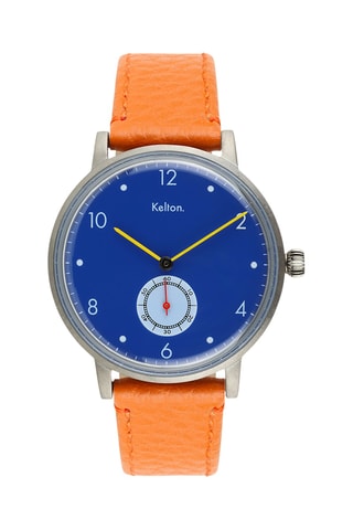 Montre en cuir Colorama - Orange 