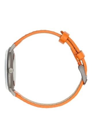 Montre en cuir Colorama - Orange 