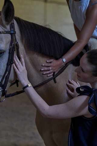 Montre à quartz en cuir Colorama - Noir