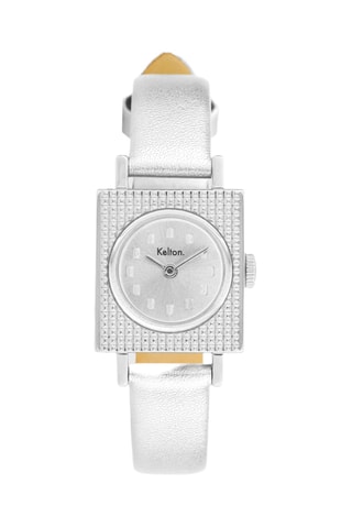 Montre en cuir Lady 50's - Argenté