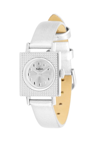 Montre en cuir Lady 50's - Argenté