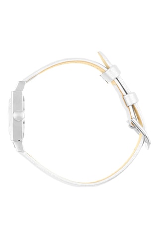 Montre en cuir Lady 50's - Argenté