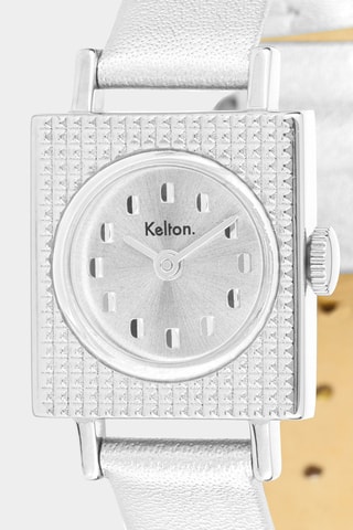 Montre en cuir Lady 50's - Argenté