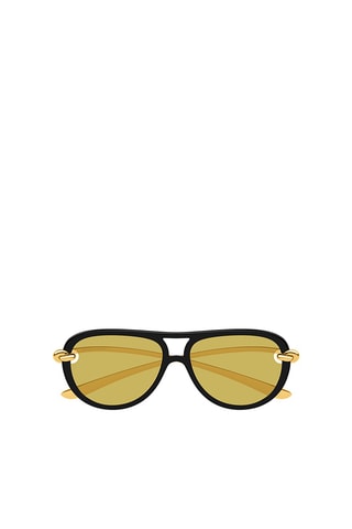 Zonnebril Dames - Bruin Categorie 3 - Bottega Veneta - Zwart