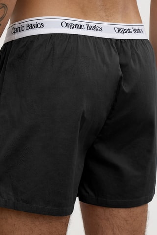 2 boxers em algodão biológico - Preto e branco
