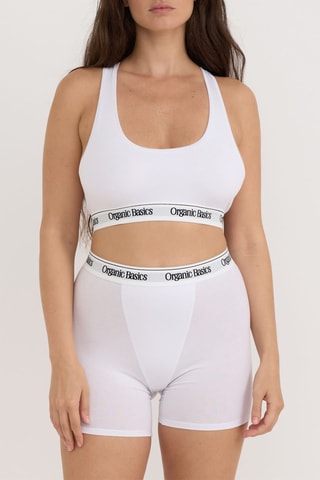Soutien desportivo em algodão biológico - Branco
