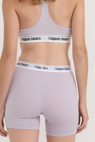 Soutien desportivo em algodão biológico - Violeta-claro