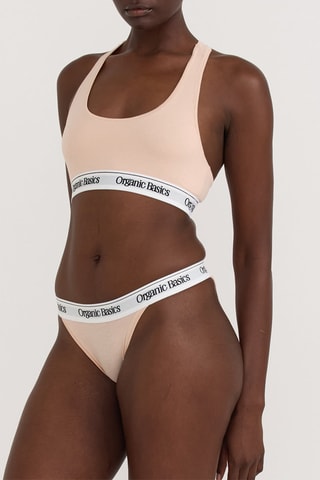 Soutien desportivo em algodão biológico - Rosa-claro