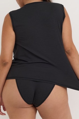 T-shirt em algodão biológico - Preto