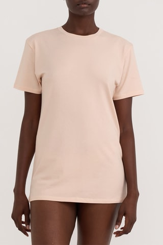 T-shirt em algodão biológico - Rosa