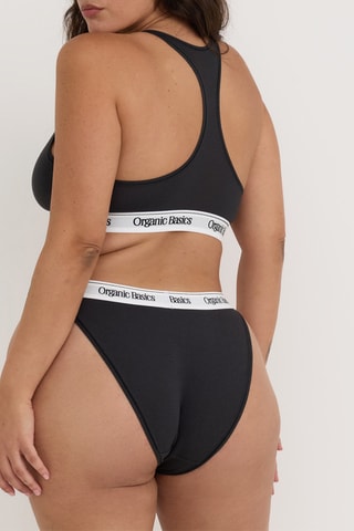 Tanga em algodão biológico - Preto