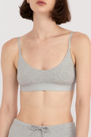 Soutien desportivo em algodão biológico - Cinzento mesclado