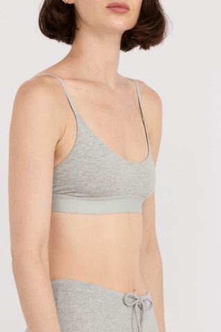 Soutien desportivo em algodão biológico - Cinzento mesclado