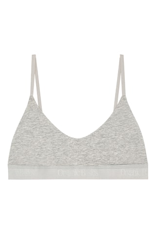 Soutien desportivo em algodão biológico - Cinzento mesclado