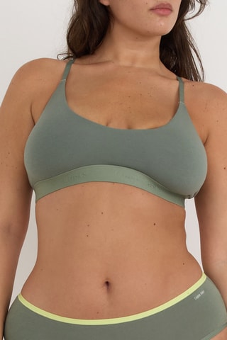 Soutien desportivo em algodão biológico - Verde-escuro