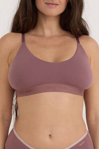 Soutien desportivo em algodão biológico - Rosa-velho