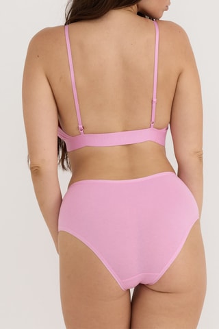 Soutien desportivo em algodão biológico - Rosa