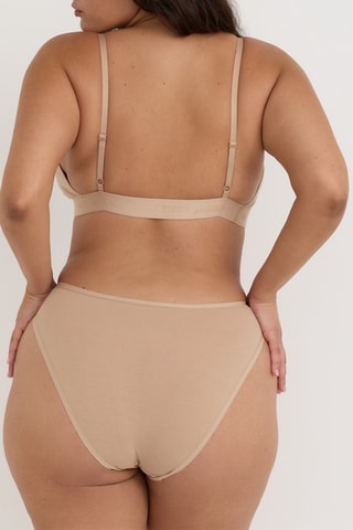 Soutien desportivo em algodão biológico - Bege
