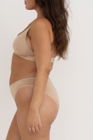 Soutien desportivo em algodão biológico - Bege