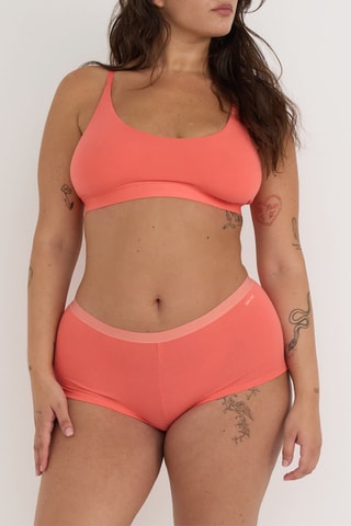 Soutien desportivo em algodão biológico - Coral