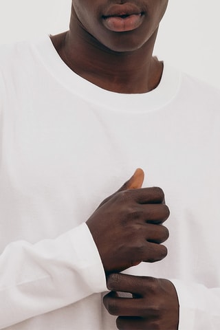 T-shirt em algodão biológico - Branco