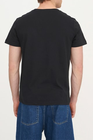 T-shirt regular em algodão biológico - Preto