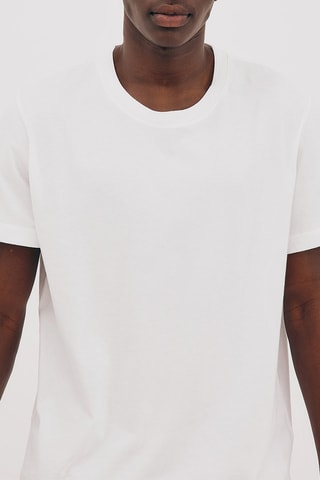 T-shirt regular em algodão biológico - Branco