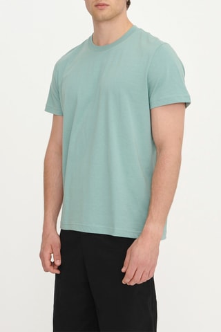 T-shirt regular em algodão biológico - Verde-claro