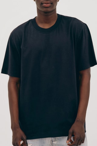 T-shirt em algodão biológico - Preto