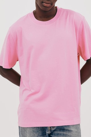 T-shirt em algodão biológico - Rosa