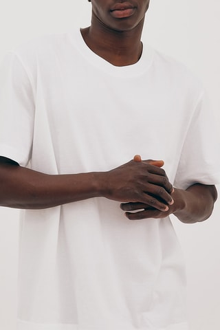 T-shirt em algodão biológico - Branco