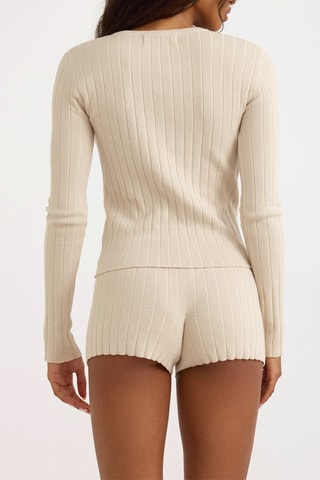 Casaco em algodão biológico - Bege