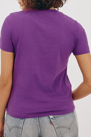 T-shirt em algodão biológico - Violeta