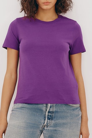 T-shirt em algodão biológico - Violeta