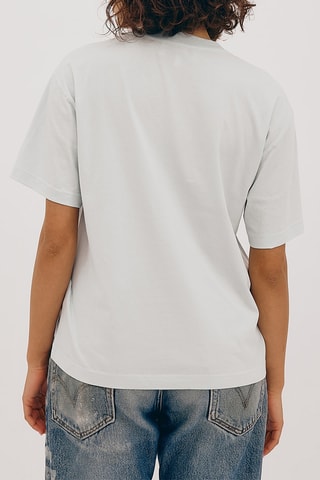 T-shirt em algodão biológico - Azul-celeste