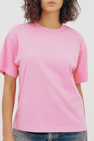 T-shirt em algodão biológico - Rosa