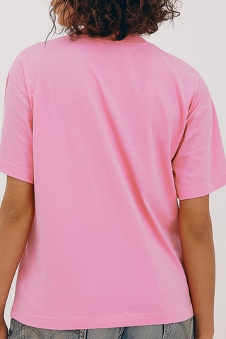 T-shirt em algodão biológico - Rosa