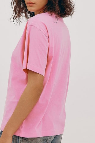 T-shirt em algodão biológico - Rosa