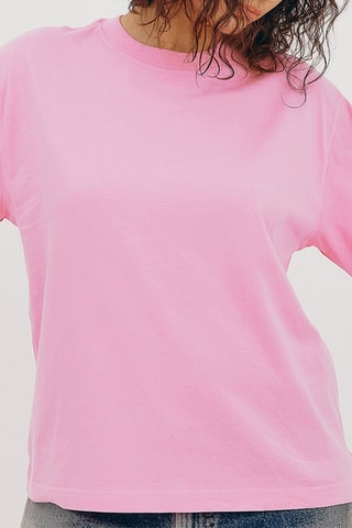 T-shirt em algodão biológico - Rosa