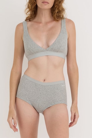 Soutien desportivo em algodão biológico - Cinzento mesclado