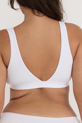 Soutien desportivo em algodão biológico - Branco