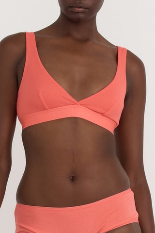 Soutien desportivo em algodão biológico - Coral