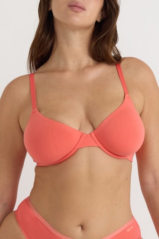 Soutien em algodão biológico - Coral