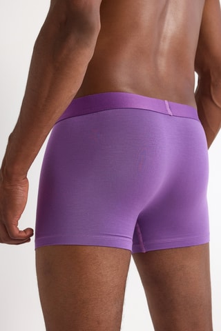 3 boxers - Violeta e branco