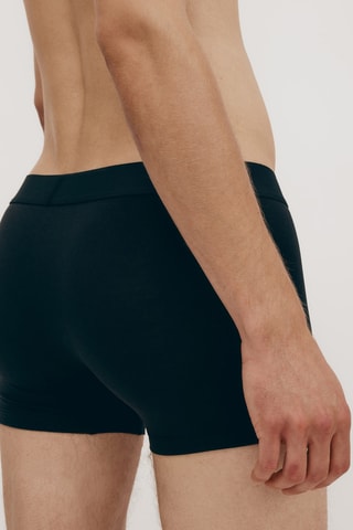 3 boxers - Violeta e branco