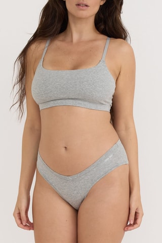 Soutien desportivo em algodão biológico - Cinzento mesclado