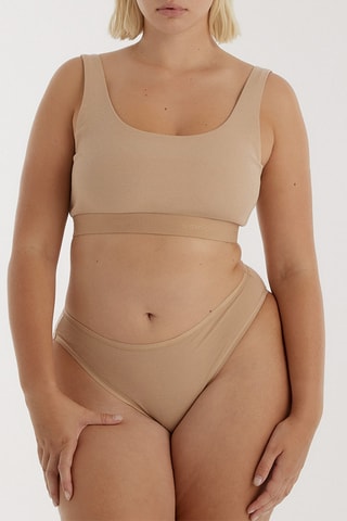 5 cuecas em algodão biológico - Preto, bege e cru