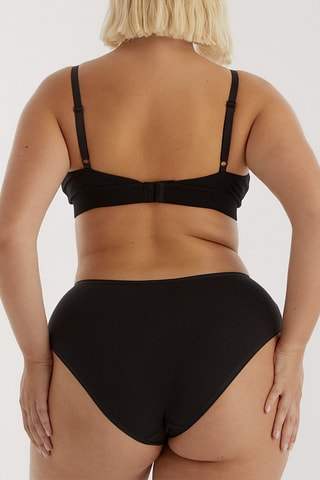 5 cuecas em algodão biológico - Preto, bege e cru